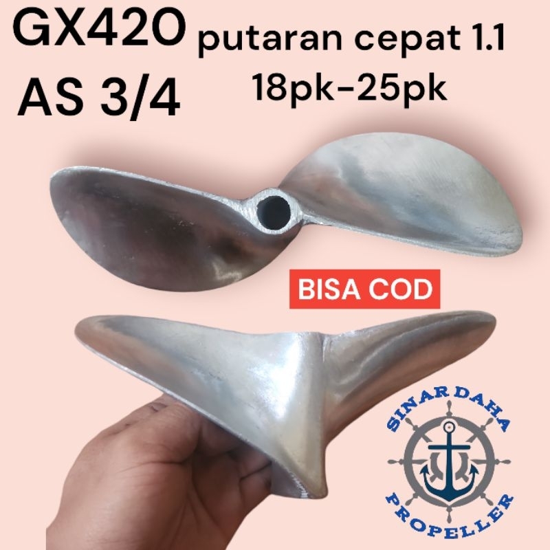 KIPAS BALAP KETINTING GX420.KIPAS PERAHU BALAP.BALING BALING PERAHU BALAP.PROPELLER