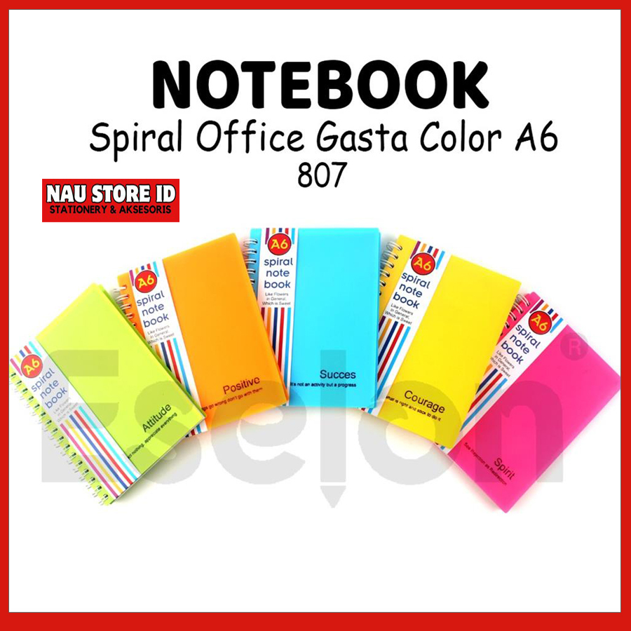 

BUKU CATATAN MINI SPIRAL / Diary Spiral A6 GASTA 807 80 lembar BNS 807 / Notebook A6 OFFICE - ATK - NAU STORE ID