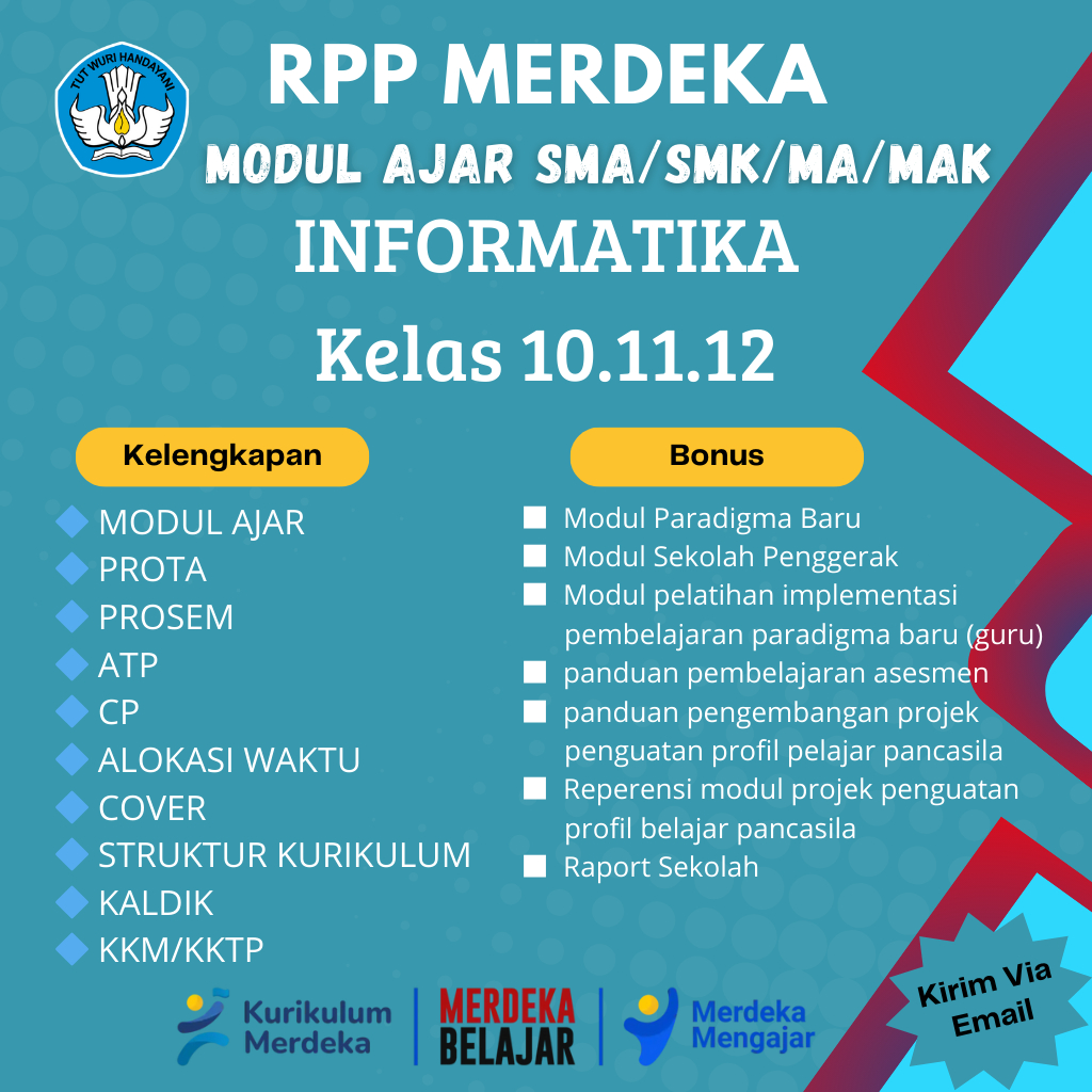 

Modul Ajar Informatik SMA Sederajat Kurikulum Merdeka