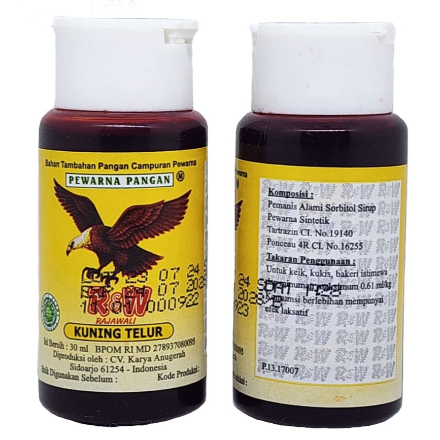 

Pewarna Pangan RW warna Kuning Telur 30ml