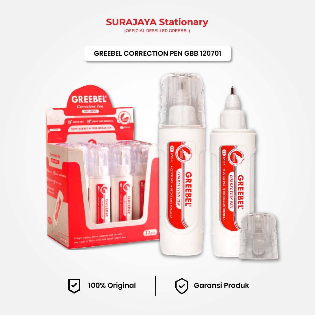 

Correction Pen GBC 120701 GREEBEL / Tipe X Cair / Stipo Kertas