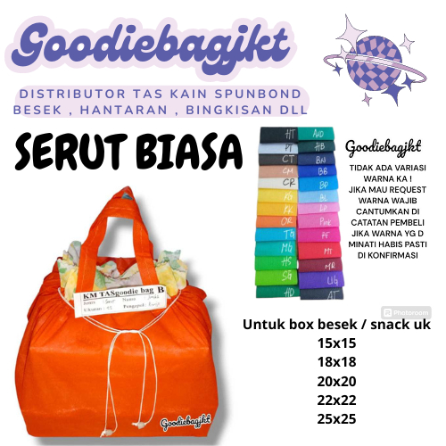 

Tas Besek Nasi Hajatan Serut 25x25 Grade A 65GSM isi 12pcs Murah!