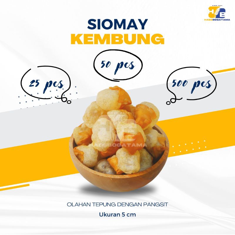 

Siomay Kembung isi 25 dan 50 buah (Bks)