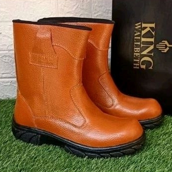Sepatu Safety Kerja King Wallbeth Ujung Besi Baru