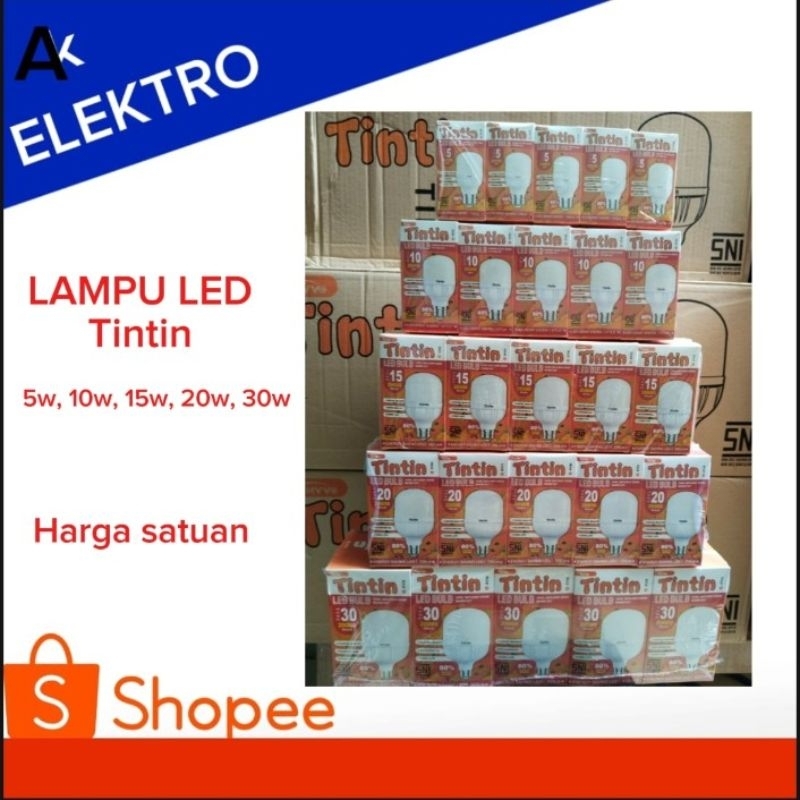 lampu led tintin 5w - 40w / lampu tintin murah