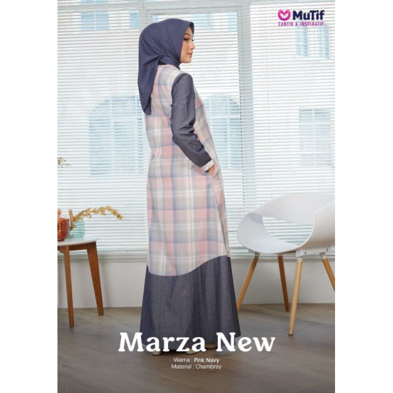Gamis Mutif Marza Pink Denim