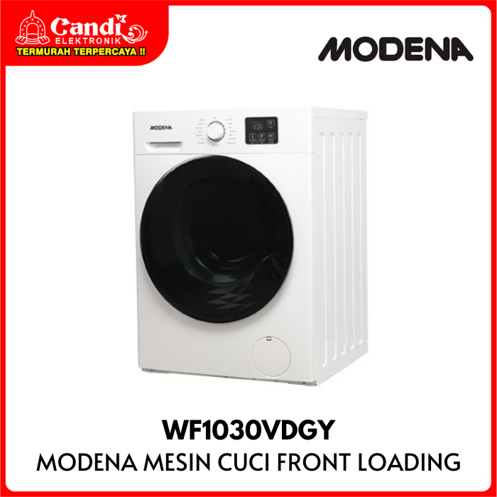 MODENA MESIN CUCI WF1030VDGY FRONT LOADING 10,5 KG INVERTER WF 1030 VDGY