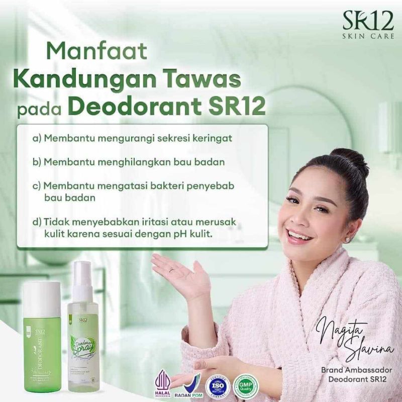 Deodorant SR12 deodorant spray tawas / Deodorant Spray / Deodorant SR12 original