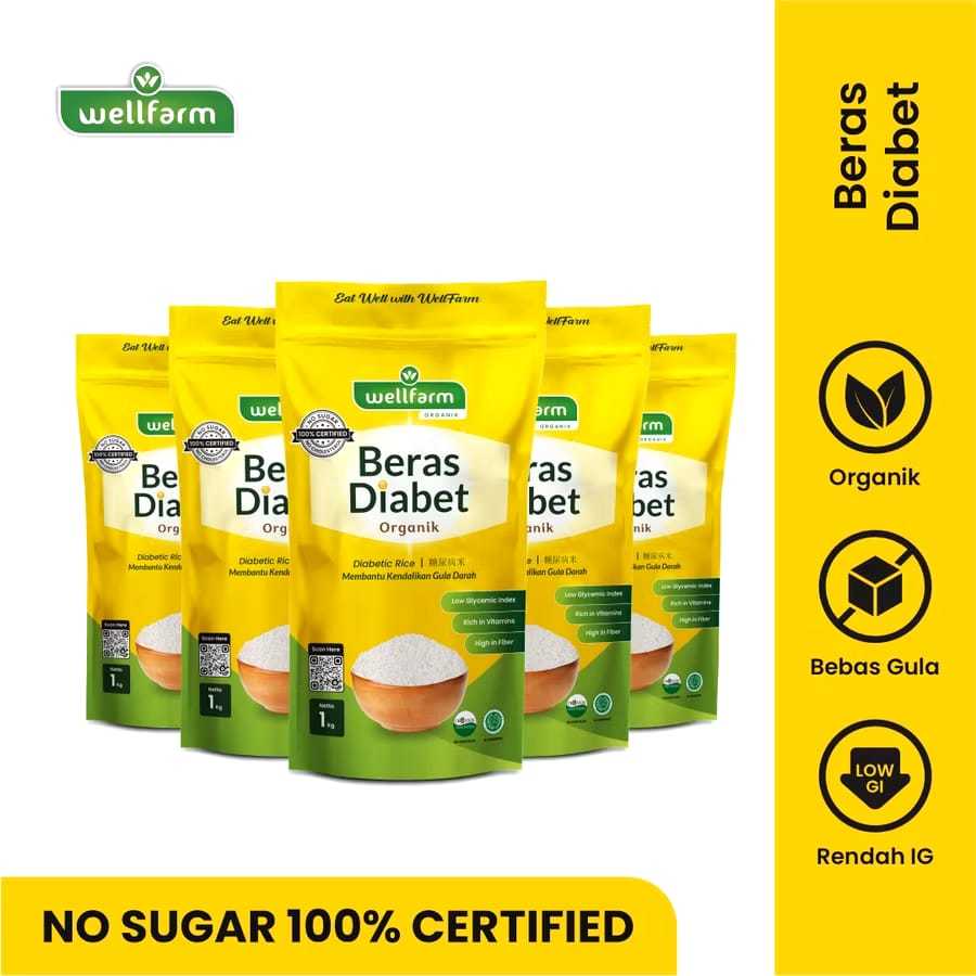 

Beras Diabet Organik Wellfarm paket Bundling Lebih Hemat 5kg