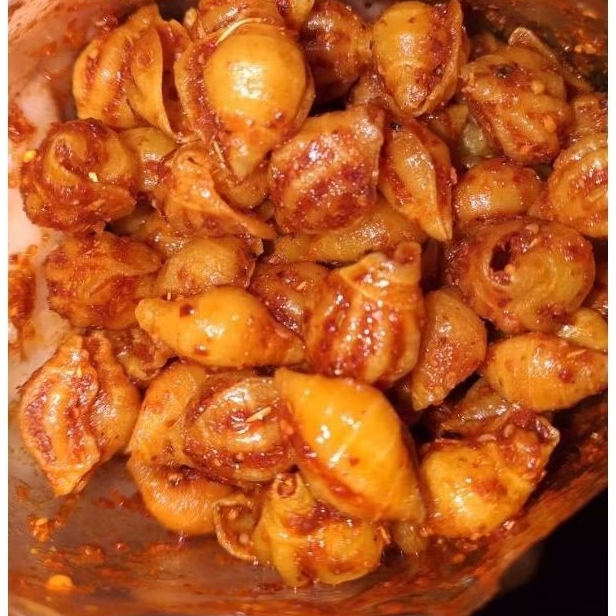 

Makaroni Keong Original//Pedas Daun Jeruk 500 gram