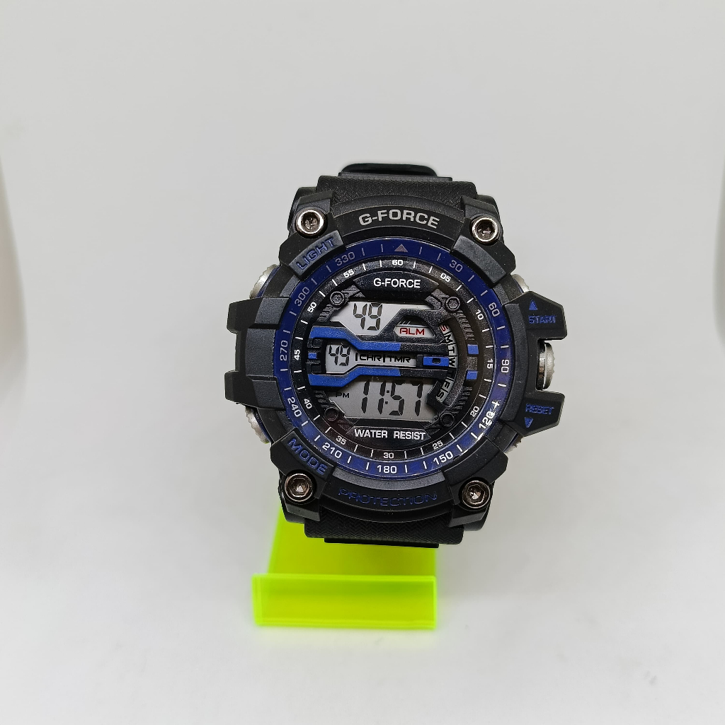 Jam Tangan Sport G-Force Digital Strap Rubber Hitam