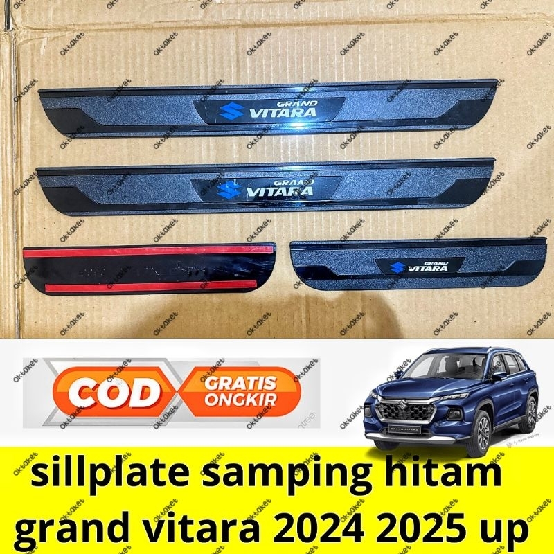 sillplate samping Suzuki Grand Vitara 2024 2025 2026 hitam