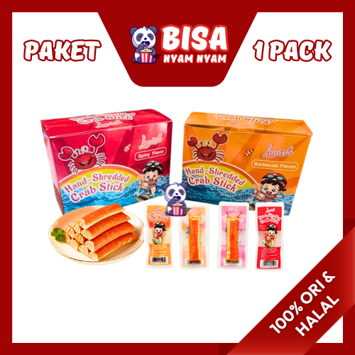 

HALAL SNACK - [1 Pack] LUVISH HAND SHREDDED CRAB STICK - 15gr