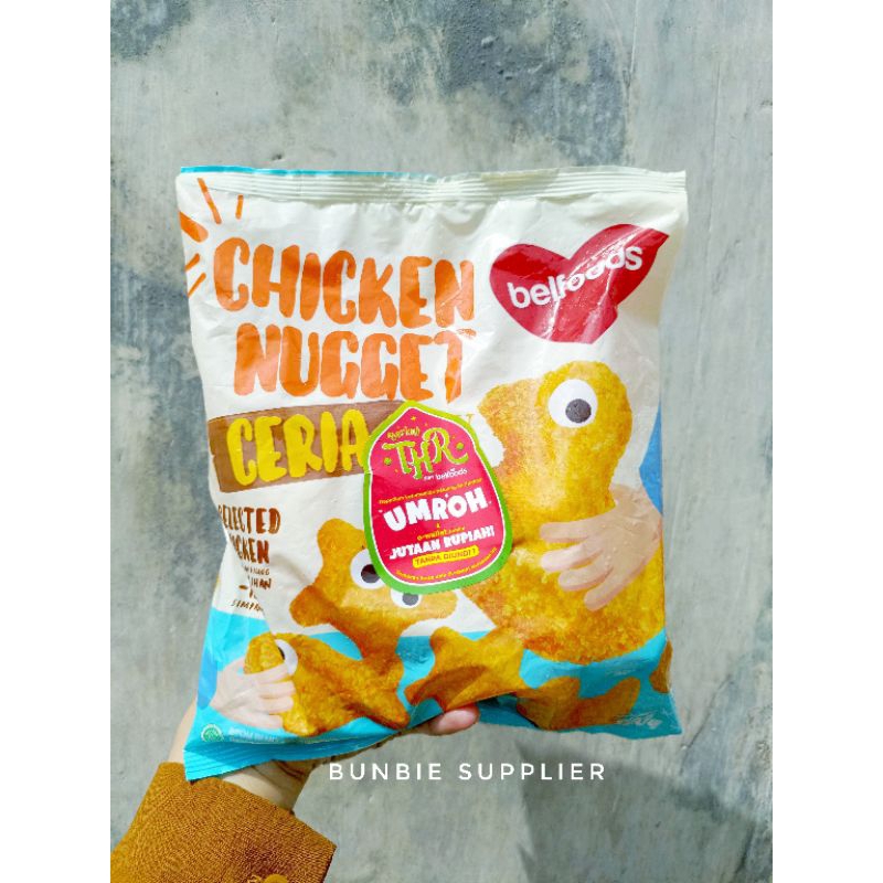 

Belfoods Chicken Nugget Ceria 500gr / Naget Ayam Ceria Belfoods