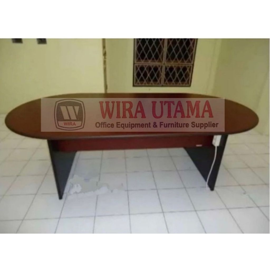 Meja Rapat 6-8 Orang / Meja Meeting Lonjong / Meja Rapat Lonjong / Meja Training Oval / MEDAN SUMUT
