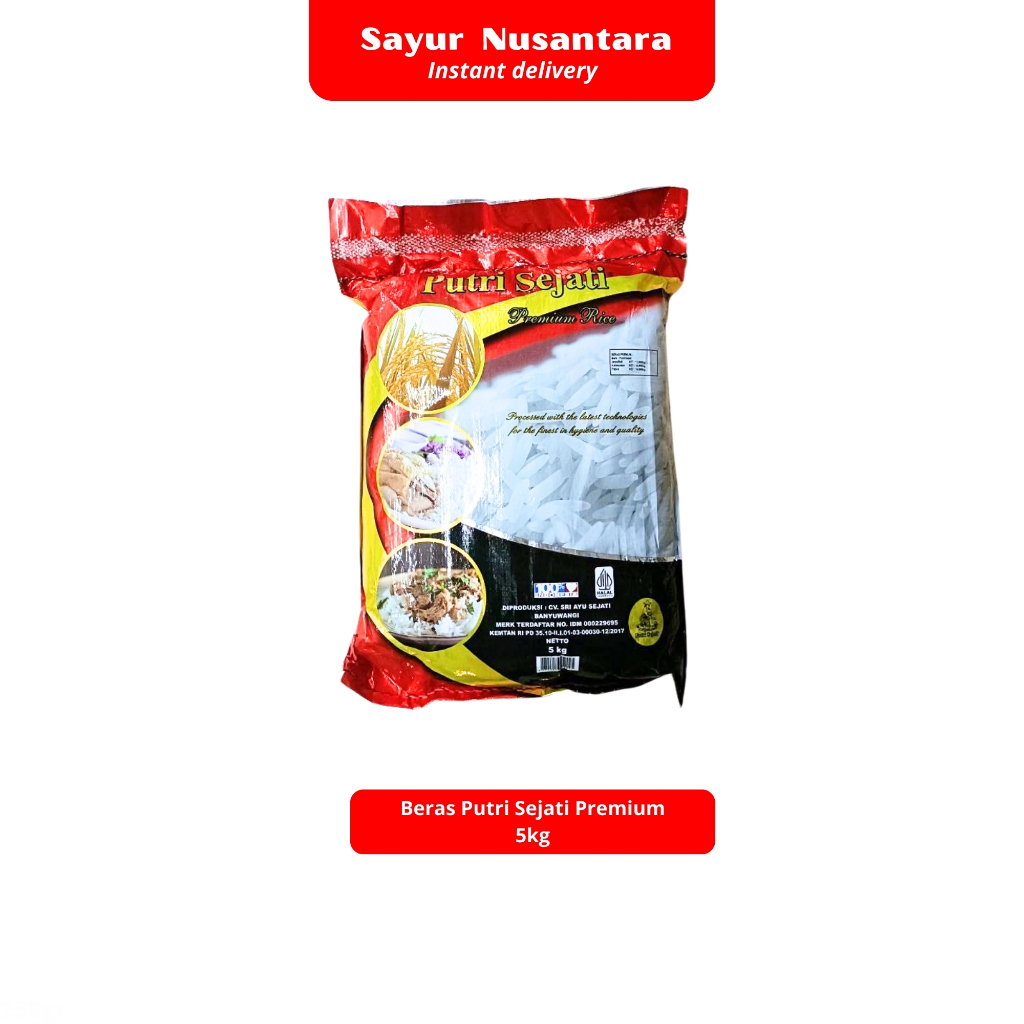 

Beras Putri Sejat Peremium 5kg - Sayur Nusantara