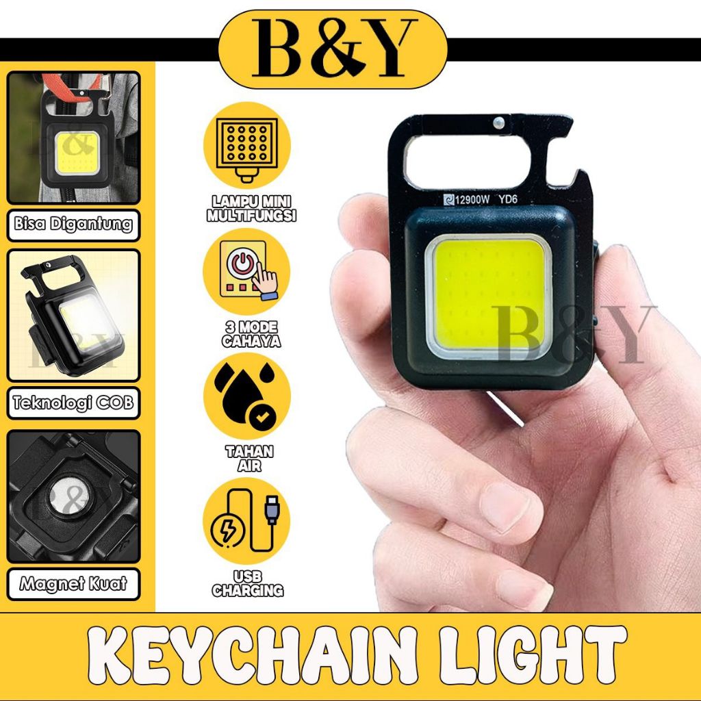 Senter Mini Lampu Emergency / Lampu Mini Portable Dapat Di Cas