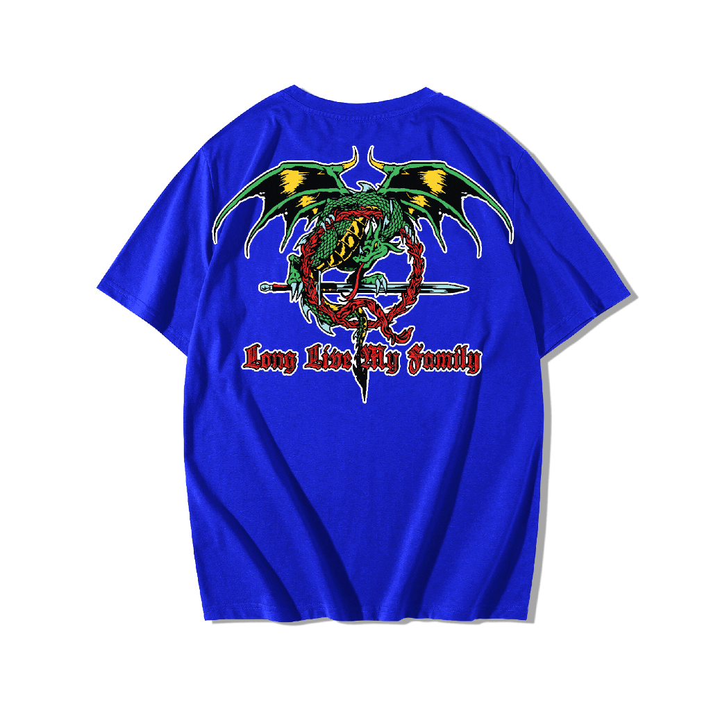 Dragon Q biru - Kaos IKSPI Kera Sakti