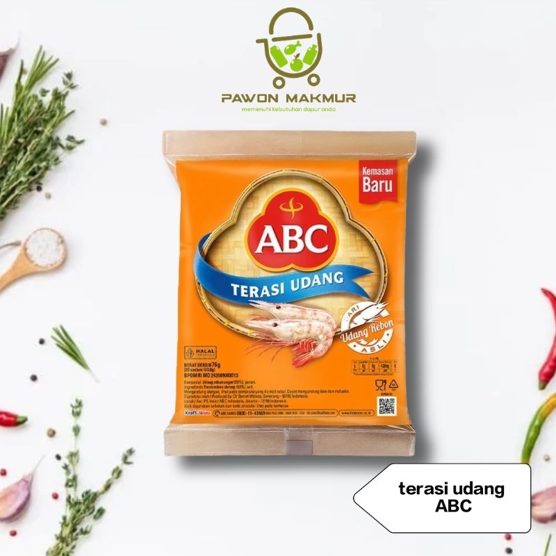 

TERASI UDANG ABC 1PACK ISI 20 SACHET