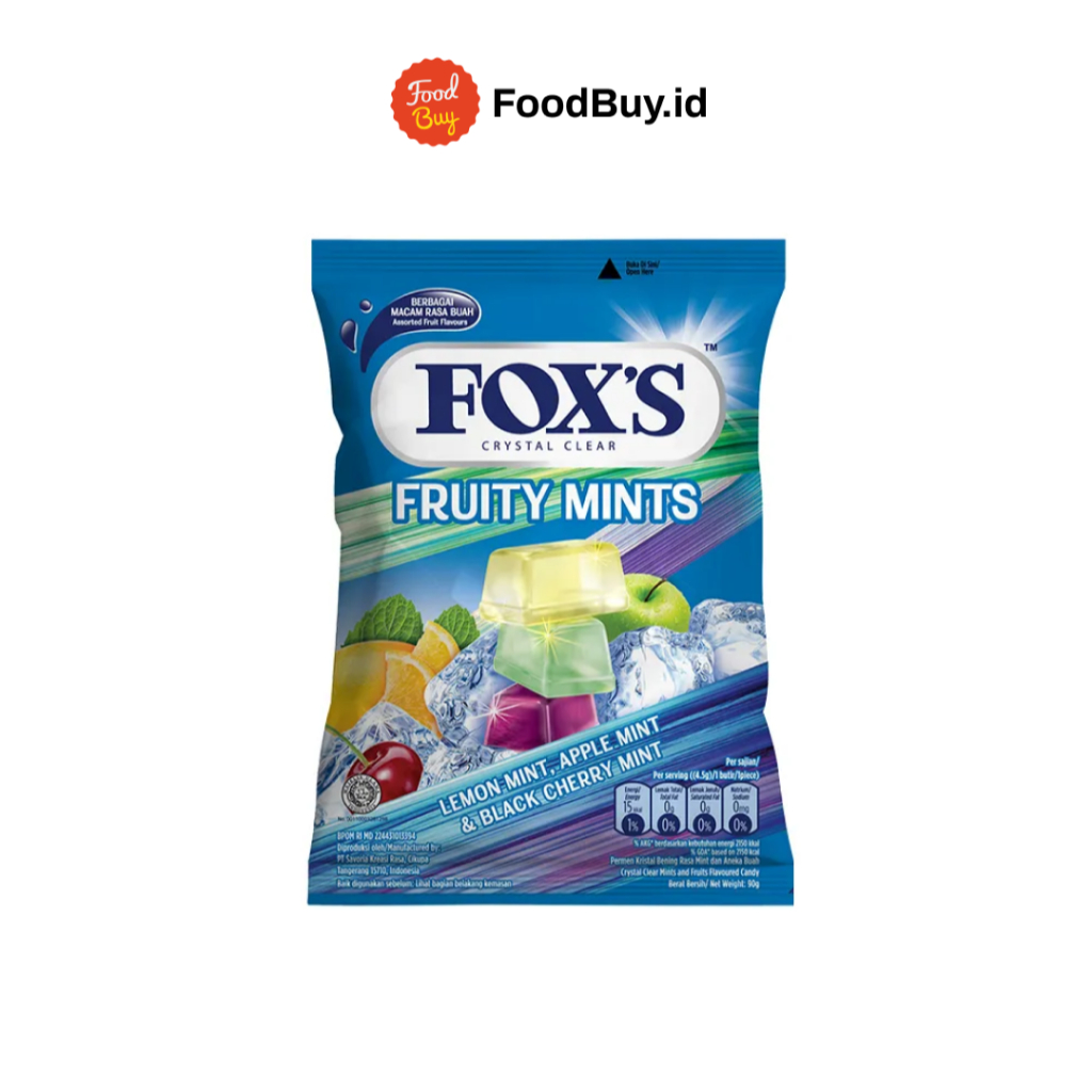 

FOX'S Fruity Mints Permen Oval Bag 90gr