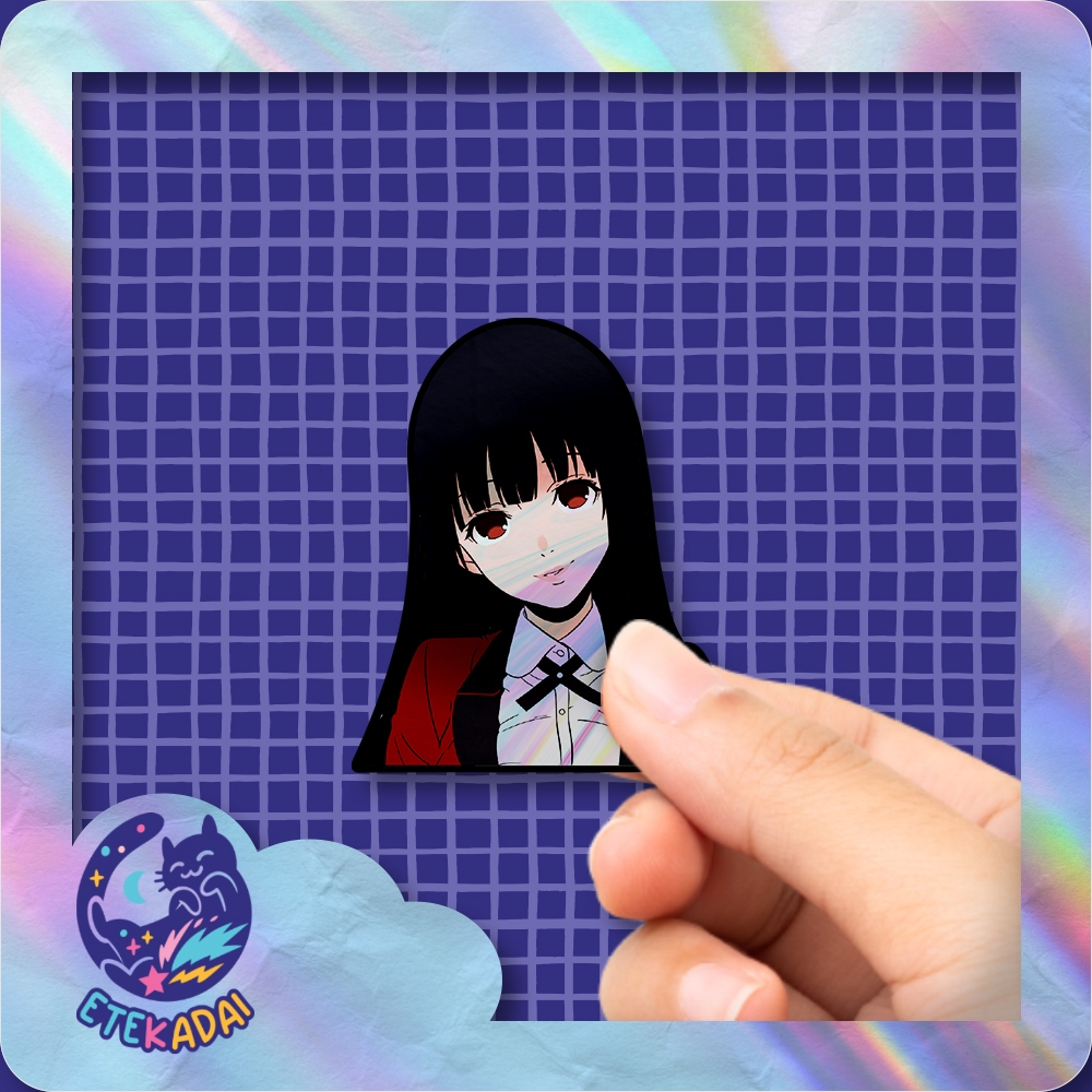 

Stiker Hologram Anime Kakegurui Yumeko Jabami