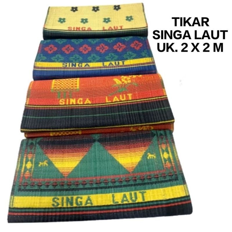 TIKAR PLASTIK RENDA SINGA LAUT 2X2 METER / TIKAR SINGA LAUT RENDA