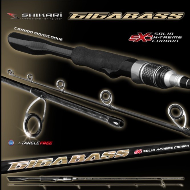 Joran SHIKARI GIGABASS / CAVIAR JS Carbon Solid Japan Style 180cm
