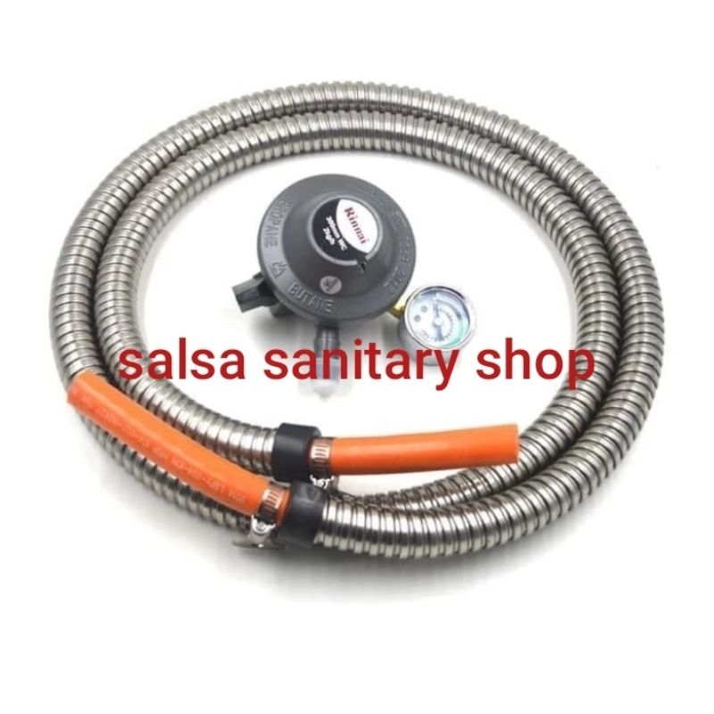 Regulator kompor gas/regulator+selang gas kompor Rinnai