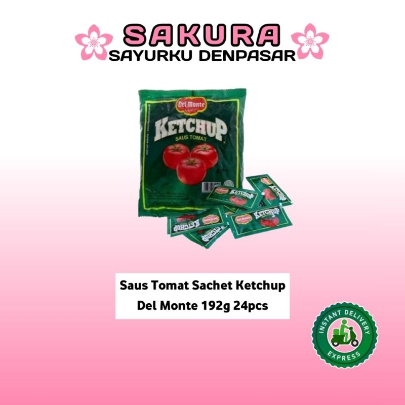 

Saus Tomat Sachet Ketchup Del Monte 192g 24pcs - SAKURA
