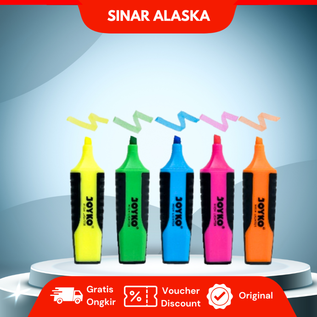 

Stabilo Joyko/ Highlighter Joyko/ Pendanda Joyko Warna Warni