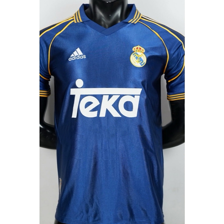 JERSEY MADRID 1998 1999 NAVY RETRO  100% BEST QUALITY