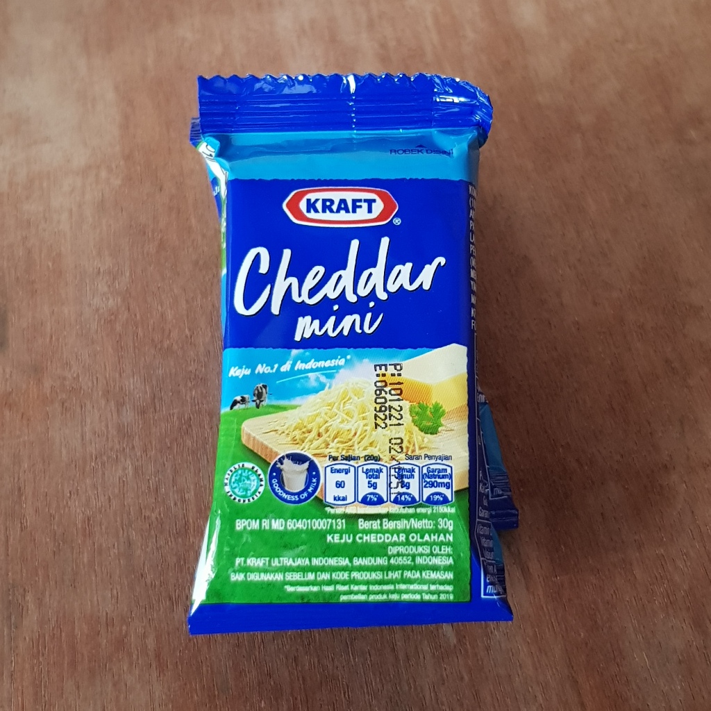 

Keju KRAFT Cheddar Mini 30g