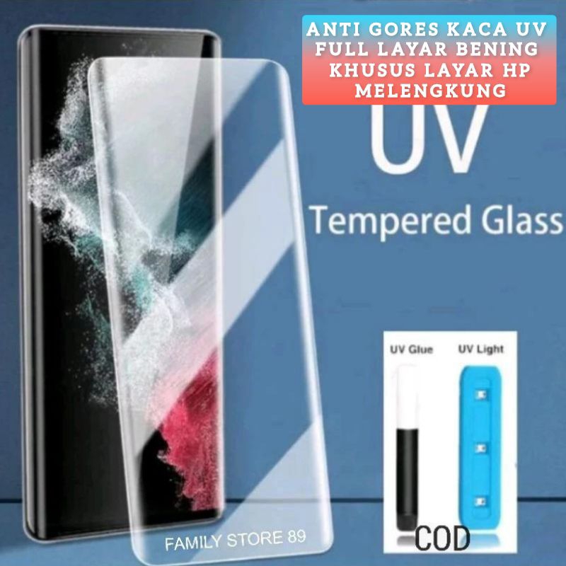 TEMPERED GLASS UV ITEL S23 PLUS TG FULL BENING UV NANO LIQUID GLASS  ANTI GORES KACA FULL LAYAR BENI