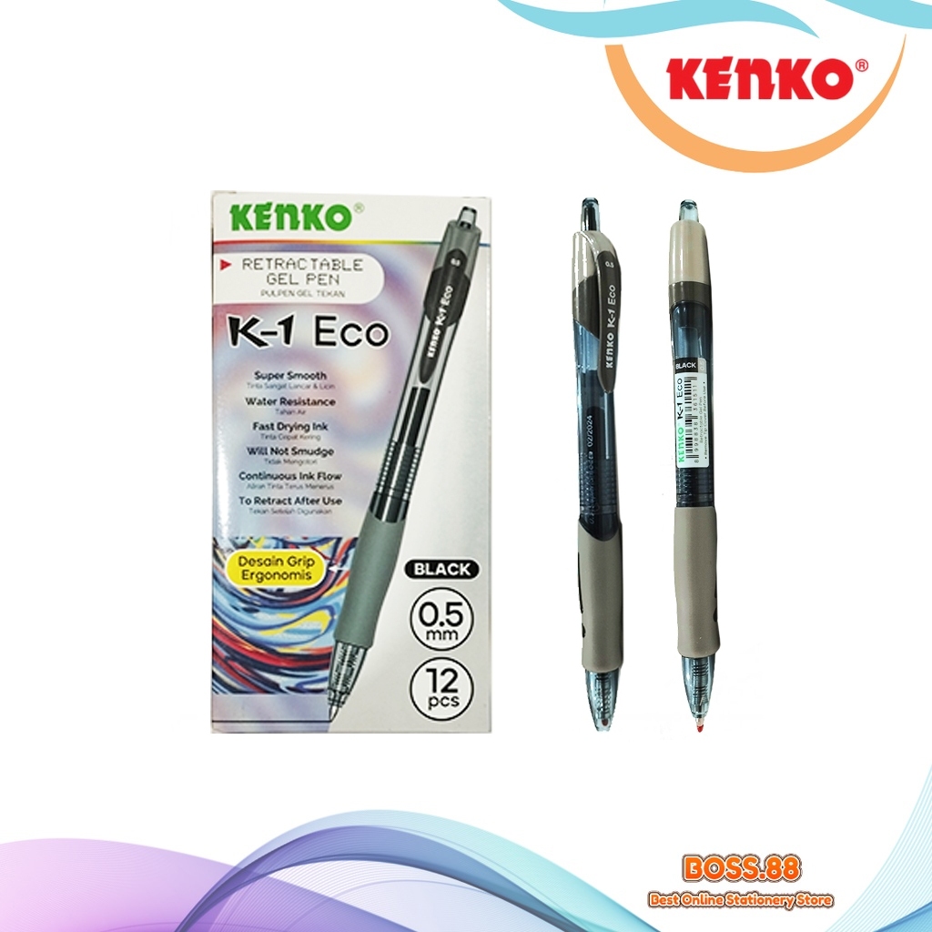 

GEL PEN / PULPEN GEL KENKO K-1 ECO (12 PCS)