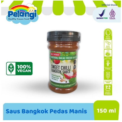 

Pelangi Anak Saus Bangkok Pedas Manis Natural Non MSG & Pengawet - Halal Gluten Free