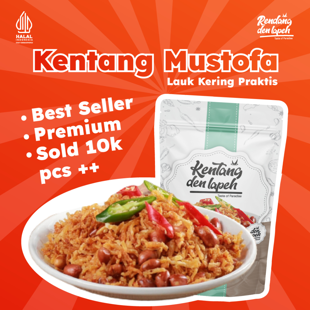 

Kentang Mustofa Balado Plus Teri Medan dan Kacang Den Lapeh Food Enak Gurih dan Renyah