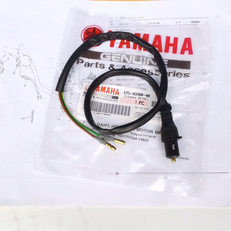 SWITCH SWIT REM DEPAN RXKING MASTER RX KING COBRA RXS RXZ ORI ORIGINAL 5T5-H3980-00