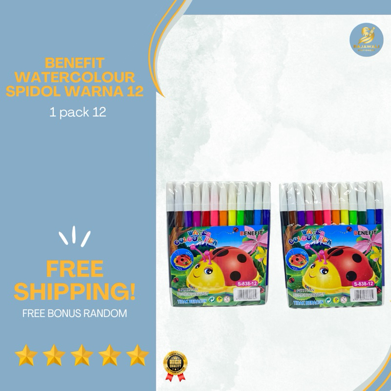 

Benefit Spidol Watercolour 12 Warna | (S-838-12) Harga Terjangkau & Kualitas Top | FREE BONUS RANDOM!!