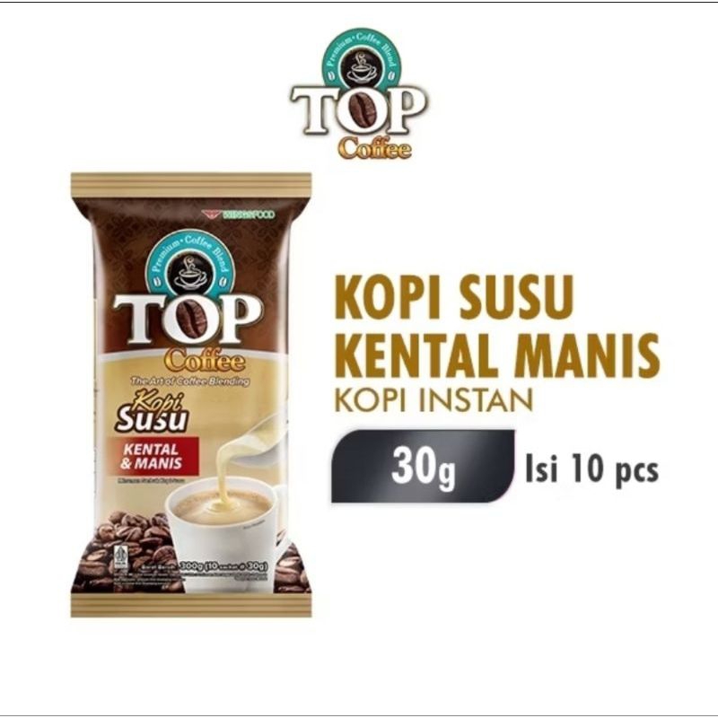 

TOP Kopi Susu 3 In 1 Pack 10pcs