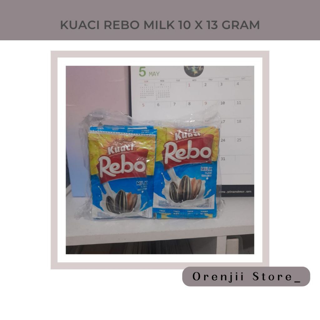 

kuaci rebo milk flavor (13 gr) renteng isi 10 bungkus