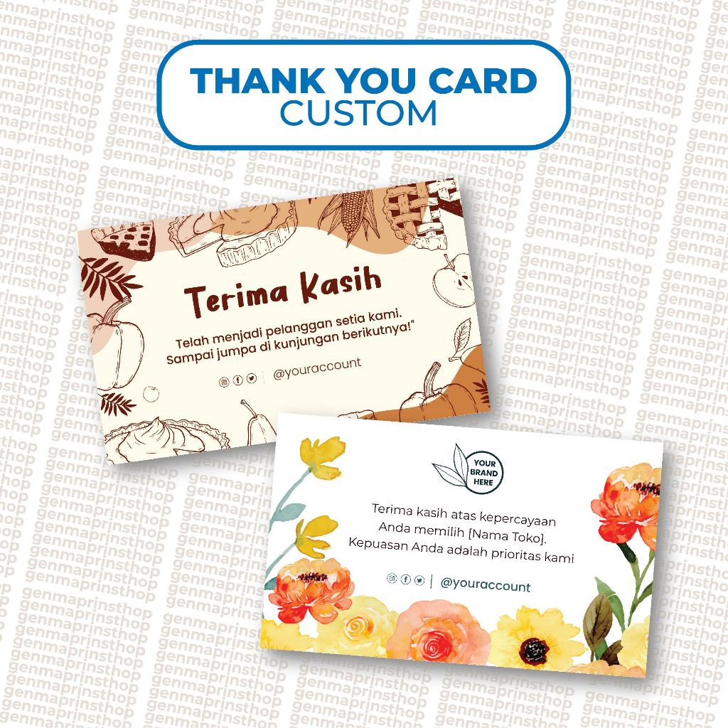 

THANK YOU CARD GENMAPRINTSHOP CUSTOM
