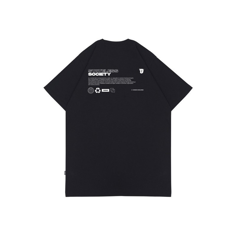 KAOS T-SHIRT Owners Tshirt - Stateless Black T-SHIRT MURAH