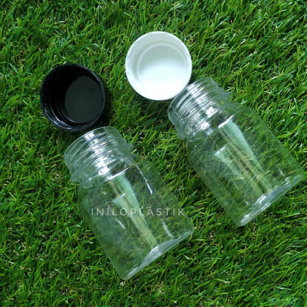 Botol Kale 100 ml / Botol plastik Jus 100 ml + Tutup Segel
