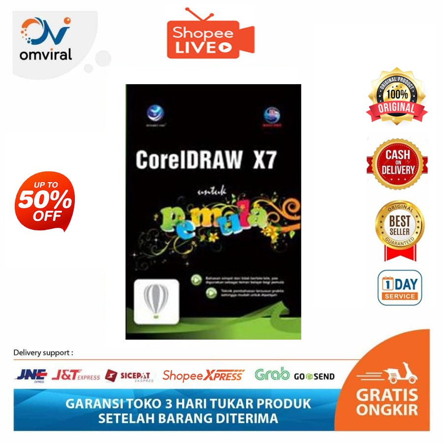 Buku Desain Grafis : CorelDraw X7 Untuk Pemula