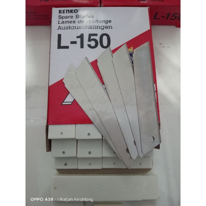 

CUTTER KENKO REFILL BESAR L-150 ECER isi 5biji CUTTER