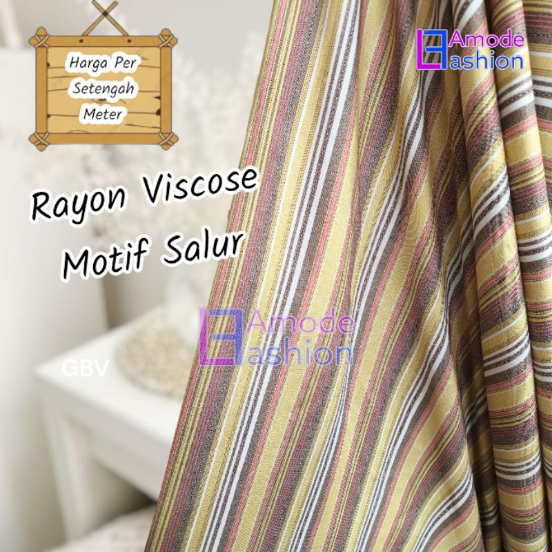Kain Rayon Viscose Motif Salur
