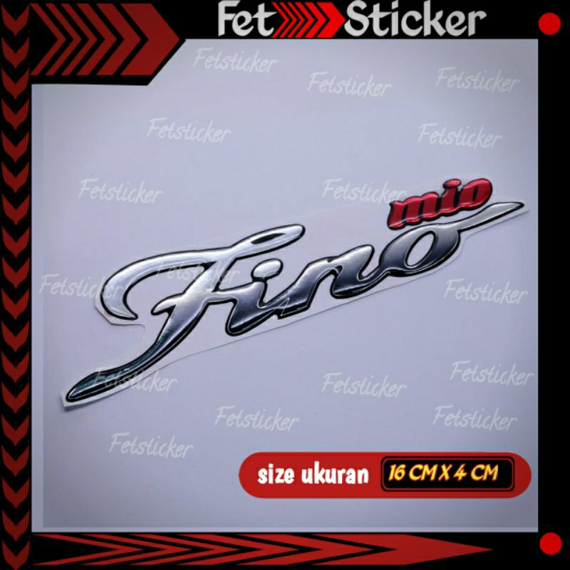 Emblem Yamaha Fino / Emblem Timbul Yamaha Fino