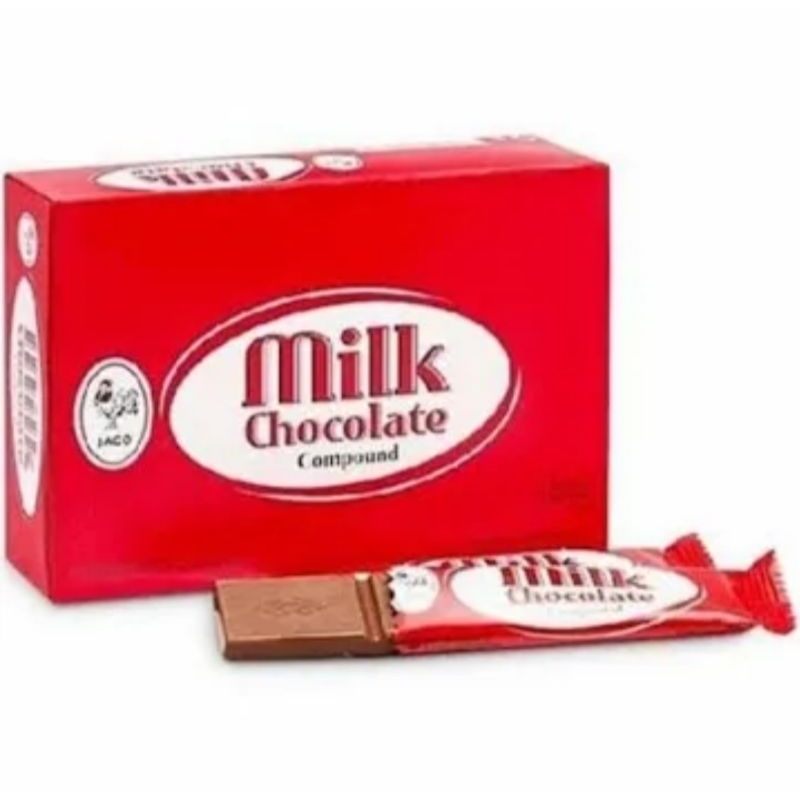

MILK CHOCHOLATE COUMPOND BOX 12 PCS@15GR