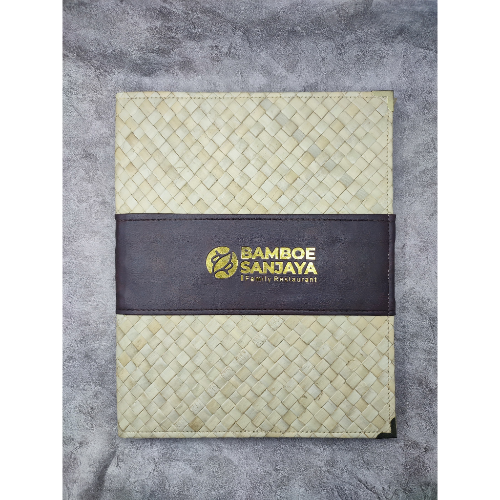 

buku menu bahan samak/pandan custom logo