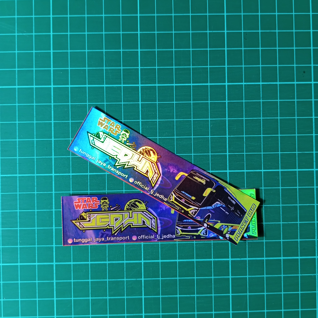 

Stiker Bis Jedha Tunggal Jaya Planet Bus Asli Gerasi Hologram